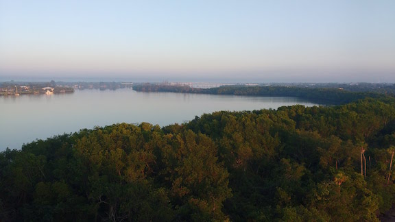 Seen from the Veterans Memorial Bridge